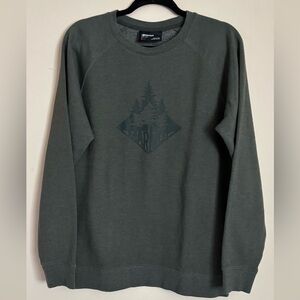 Marmot Men's Forest Graphic Crewneck Sweater - Olive Green